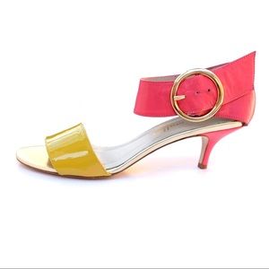 Designer Bettye Muller kitty heels sandals